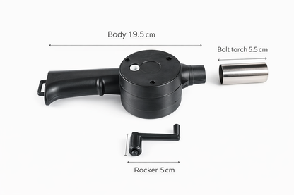 Hand-Crank Braai Fire Blower – Portable Fire Starter for Braai, Camping & Outdoor Gifts